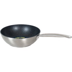 Aluminium wok/wokpan Rila met anti-aanbak laag 29 cm - Wokpannen