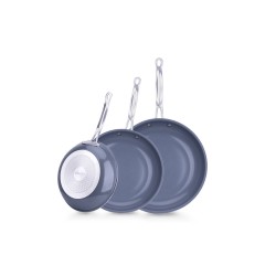Swiss Pro+ 3-delige Groen Keramische Koekenpannenset