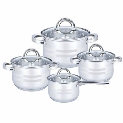 Altom Design Remo 8 delige pannenset met braadpan RVS