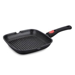 Satoshi Grillpan Ø28 CM Marble coating - Afneembaar handvat